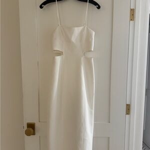 A.L.C. White Backless Dress with Cut-Outs